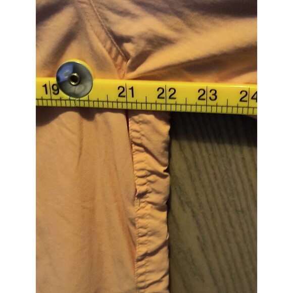 True Flies Mens Large Fishing Bokeelia Shirt Seersucker Orange - Picture 7 of 8